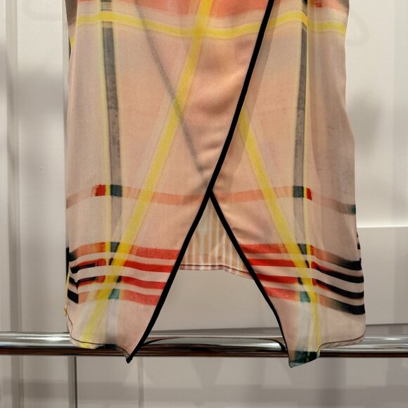 Clover Canyon Printed Sleeveless Split Back Top, XSmall - Picture 6 of 8